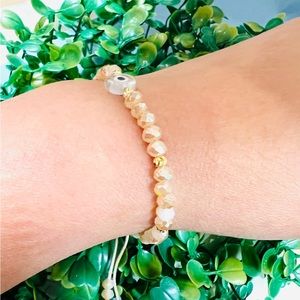 Evil eyes with crystals gold plated